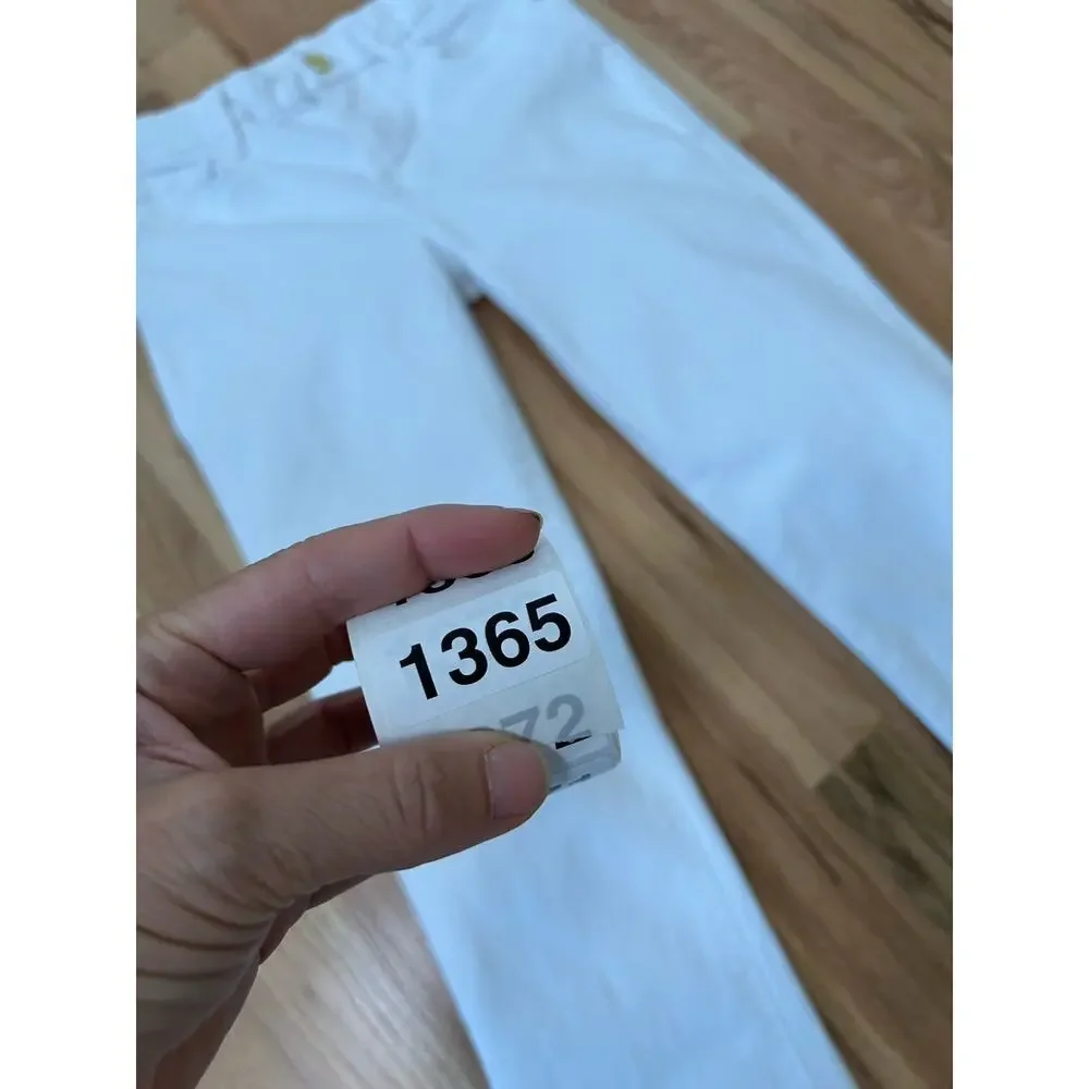Frame Le Crop Mini Boot Cut White Denim JEANS Size 26 x 32 Stretch‎ Womens - Picture 11 of 11